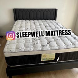 New Queen Bed Frame With Mattress 