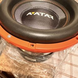 Two Deaf Bonce-Avatar Tsunami Series STU-1246-D1 6,000W 12'' Subwoofer - Orange - (12,000 Watts Together)