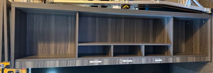 Floating Wall-Mounted Office Hutch - Like New - $300 OBO