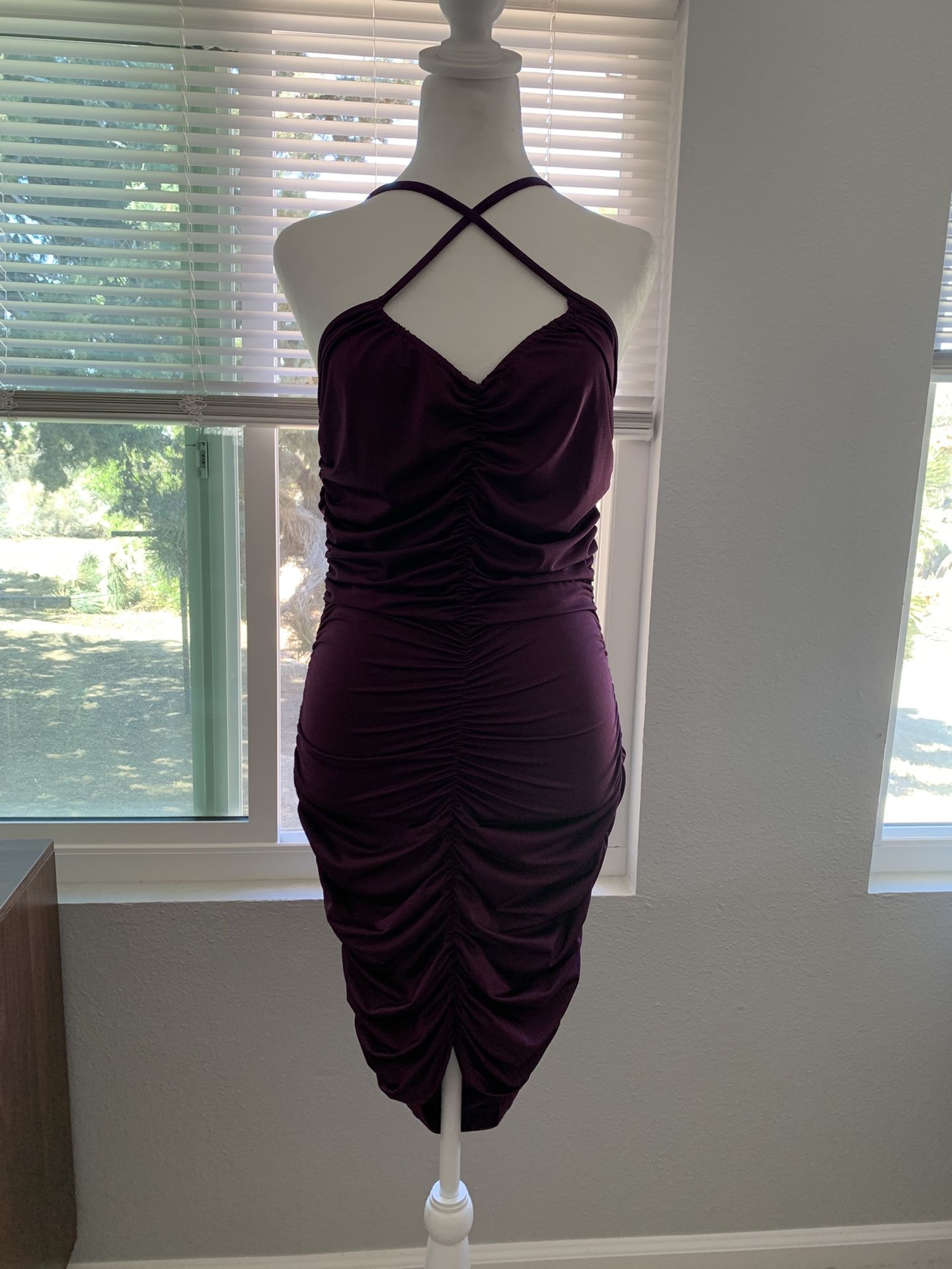 Purple Médium Scrunchie Dress
