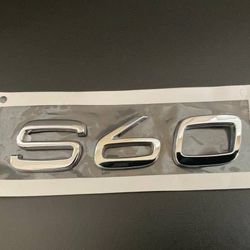 Genuine Volvo S60 Emblems / Badges - S60, TWIN ENGINE AWD, T8, VOLVO, R-DESIGN