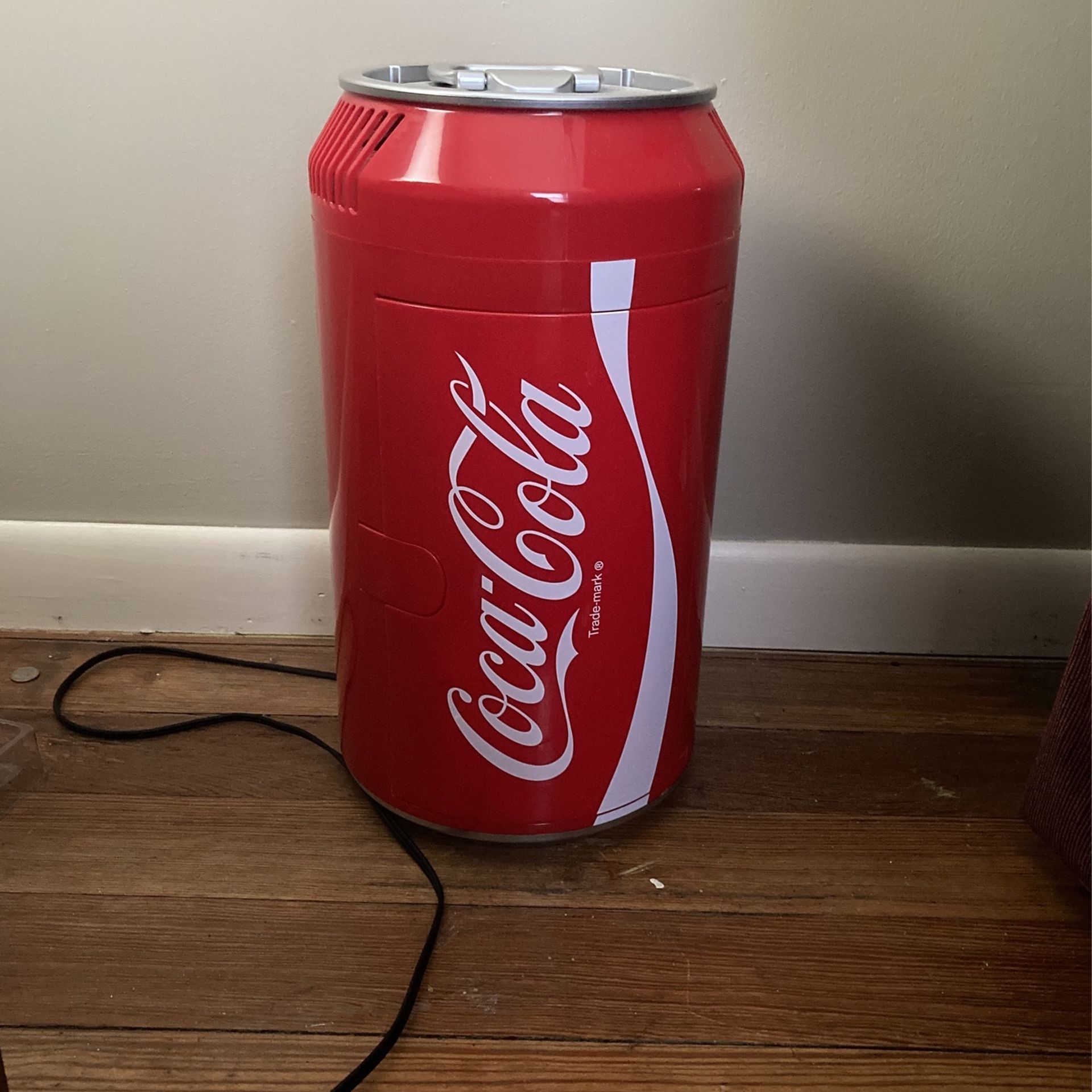 Coca-Cola Mini Fridge . Used Once In Perfect Conditions Keeps Items Very Cool.