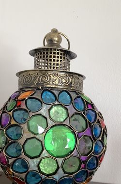 Colorful Gem Tea Light Candle Holder