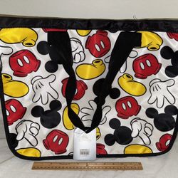 Disney Zippered Tote Bag -New w/tags