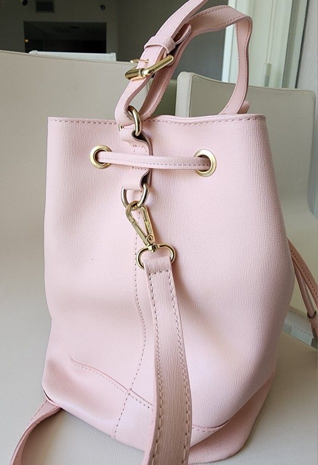 Genuine Leather Bag - Made In Italy - Pink