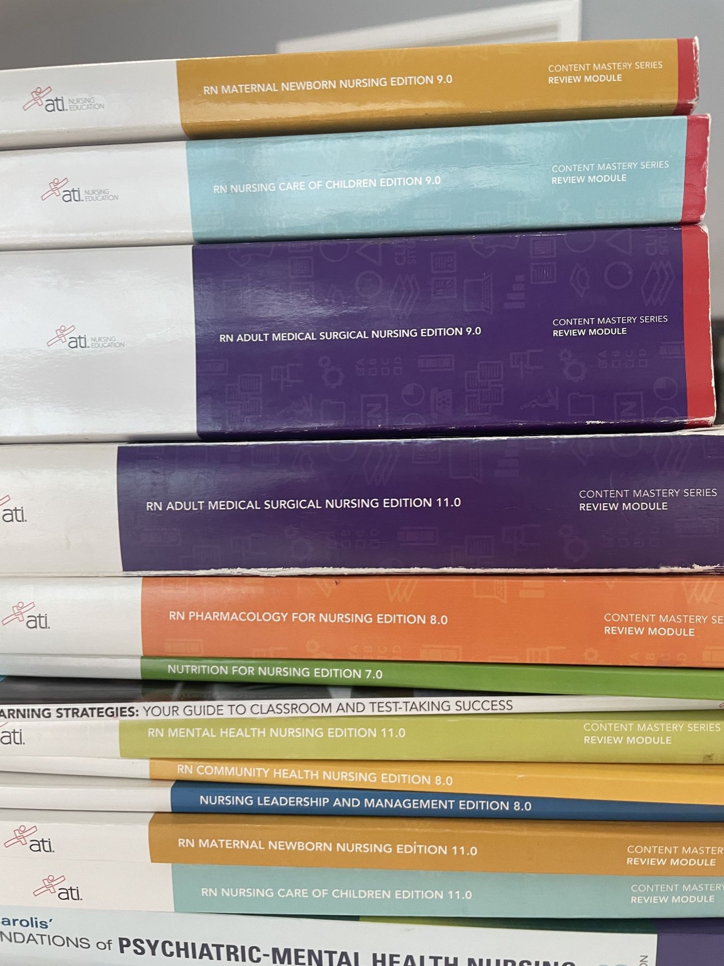 14 ATI Nursing School Books