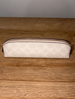 Coach Pencil Case In Signature Canvas