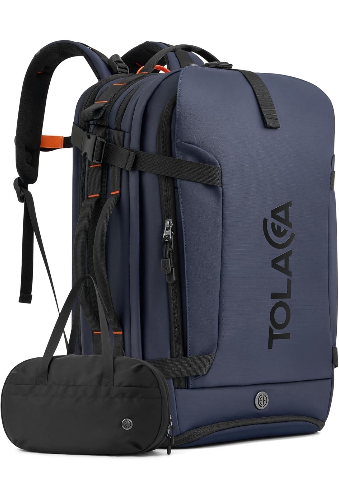 Brandnew Travel Laptop Backpack, TSA Friendly Flight Approved Carry-on Business Rucksack Work Backpack with Extra Toiletry Bag, Dual Storage for 17.3