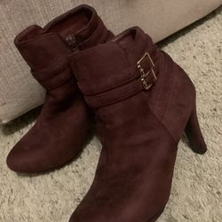 Heeled Red Boots