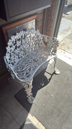 Garden Bench White Floral