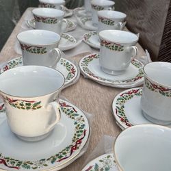 Domestications 12 Days Of Christmas Tea Cup Set Of 11