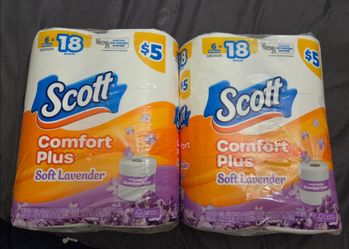 2 SCOTT COMFORT PLUS (soft lavender) 6=18 for $8/$8 por los 2
