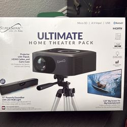 Projector with Tripod, HDMI cables and Carry Case