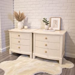 ✨ Matching Cream Nightstands Set | Modern + Elegant ✨