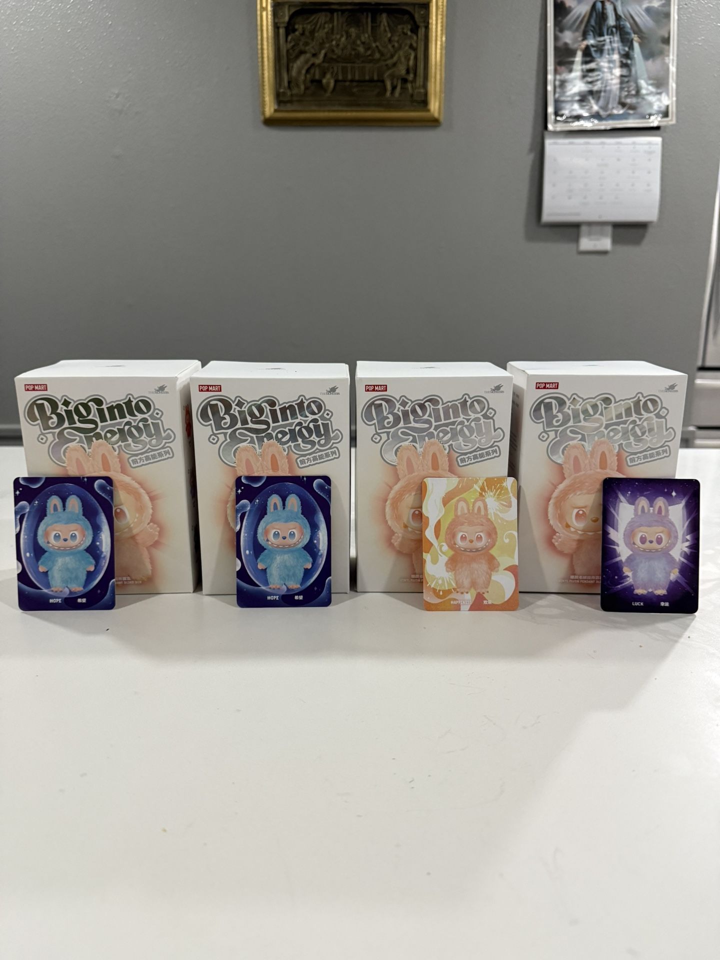 AUTHENTIC Labubu Big Into Energy Singles LUCK, HOPE, HAPINESS