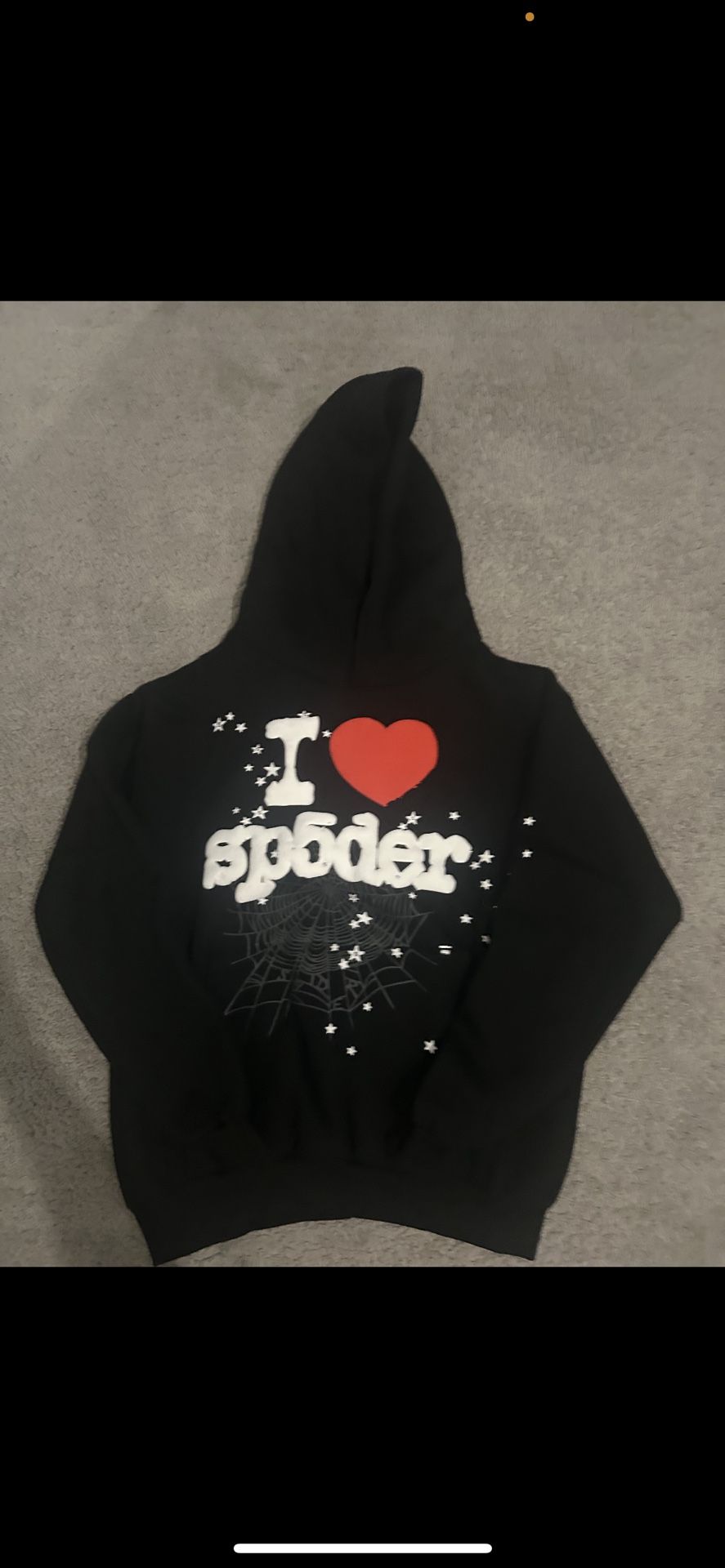 Sp5der | Heart SP5 Souvenir Hoodie Black