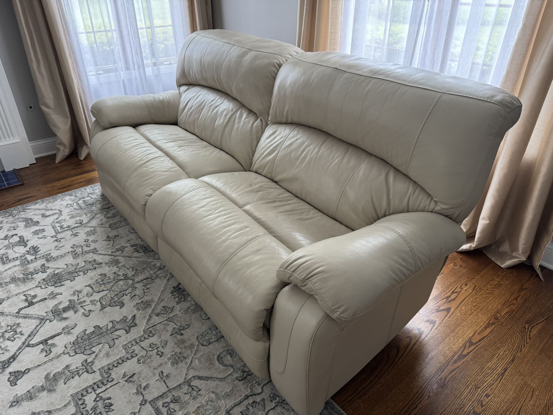 Leather Couch With A Recliner