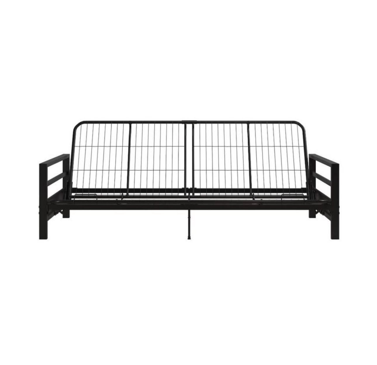 Elm & Oak Miles Metal Futon Frame, Black