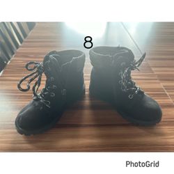 Girls Black High top Shoes