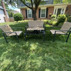 4 Piece Outdoor Patio Conversation Set
