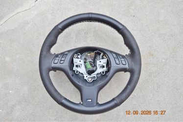 BMW E39 E53 E38 E46 OEM M Sport Steering Wheel Black Leather 3 5 X 7