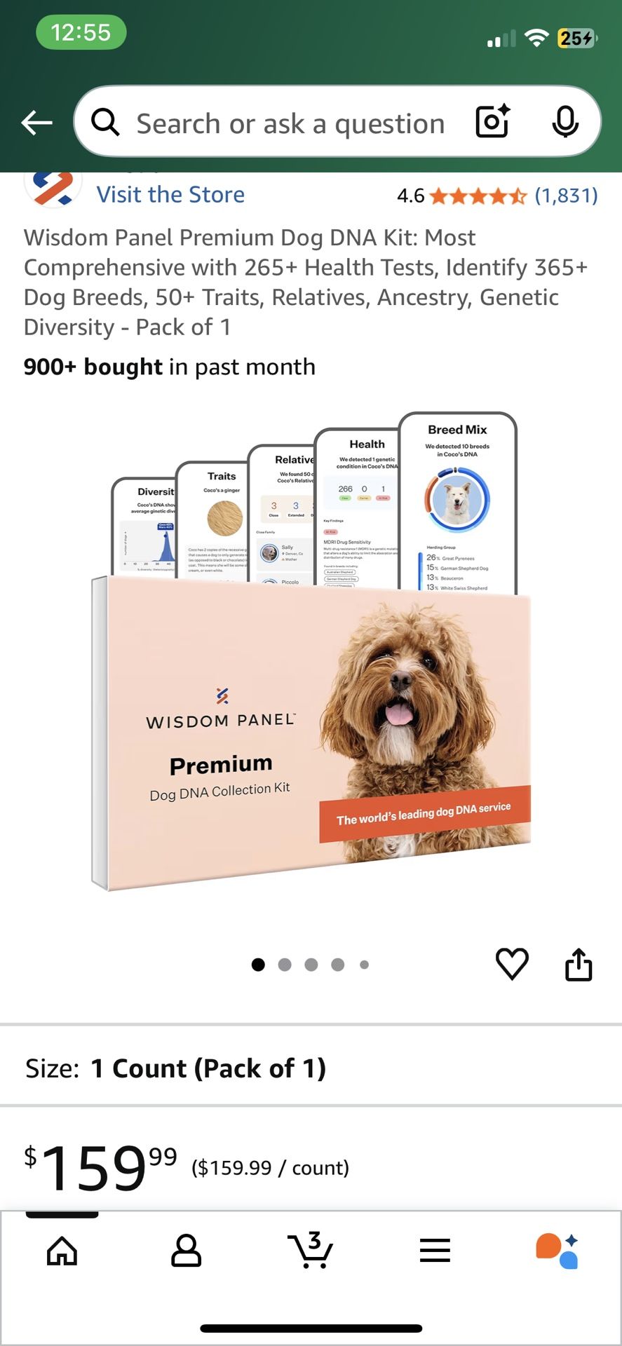 Dog DNA Test - Wisdom Panel PREMIUM
