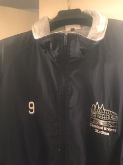 Cleveland Brown’s Stadium Jacket #9 Original Perfect Condition 