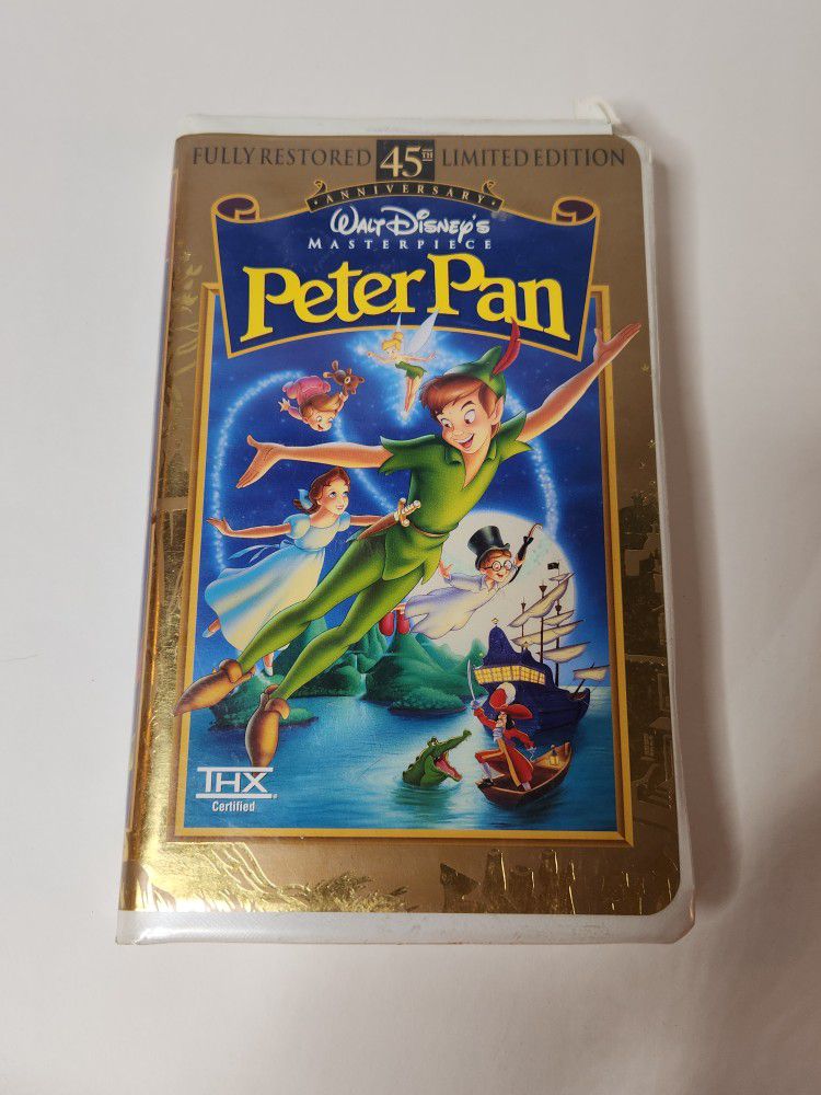 Collectible Disney Peter Pan VHS1998 45th Anniversary Limited Edition 