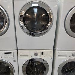 LG Front Loading Washer And Stackable Gas Dryer Set