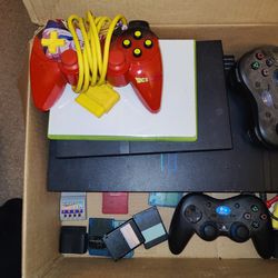 Two PlayStation 2 Consoles & Controller 