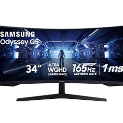 Samsung 34” Odyssey G5 Curved Gaming Monitor
