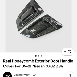 Carbon fiber door handles