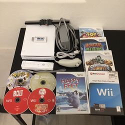 Nintendo Wii Console With Games 