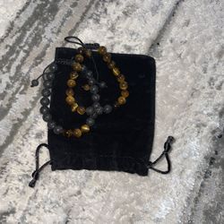 Lava Rock, Tiger Eye Bracletes 