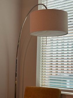 CB2 Big Dipper Arc Brushed-Nickel Floor Lamp