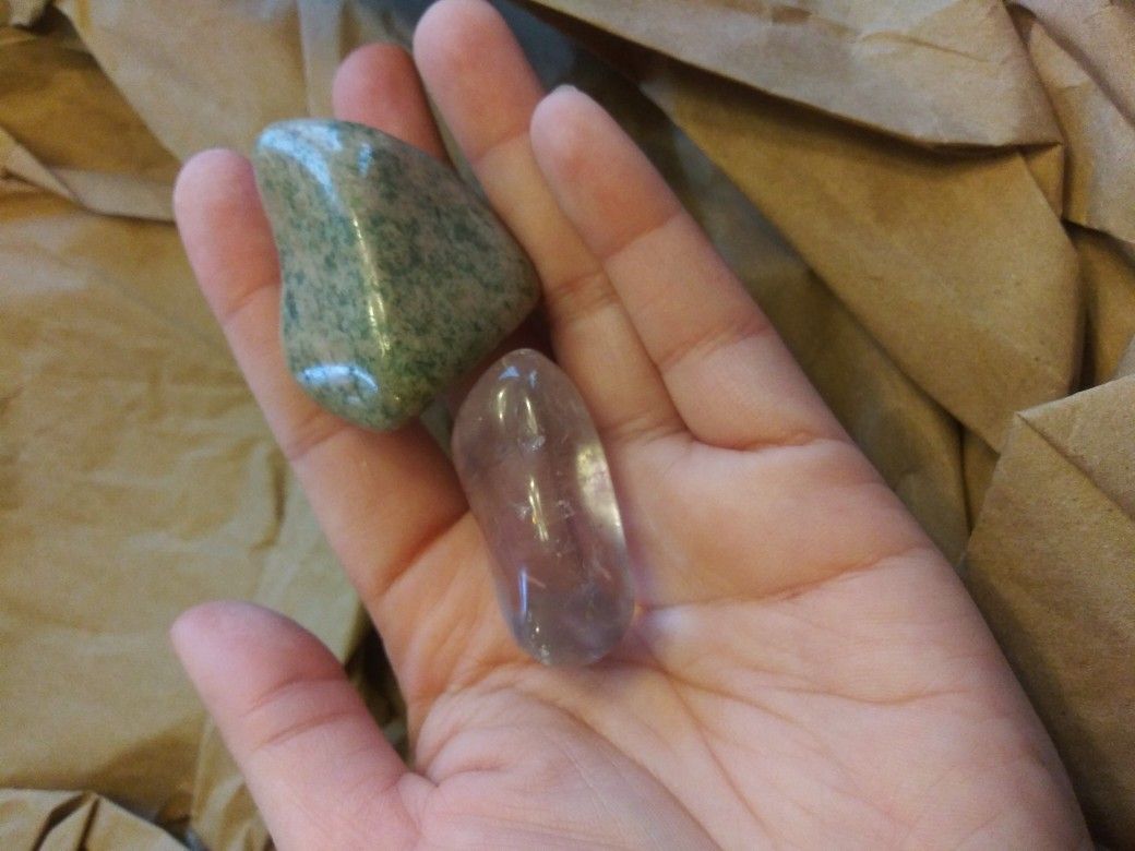 Thulite & Amethyst, Reiki Infused