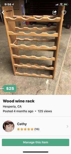 Wood wine rack