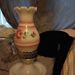 Vintage Milk Glass Lamp