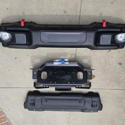 Jeep Mopar Steel Bumper And Warn Winch 