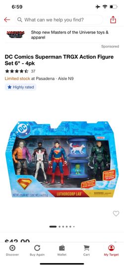 DC Comics Superman TRGX Action Figure Set 6" - 4pk