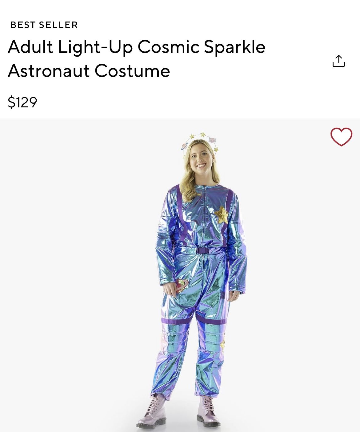 POTTERY BARN ADULT ASTRONAUT COSTUME