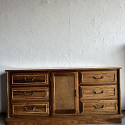 Vintage Bamboo Dresser