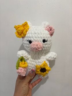 Handmade Crochet Pig Amigurumi Plush