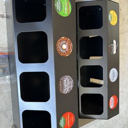 Premium K-Cup Pod Storage Rack, 8-Sleeve, NEW OPEN BOX 