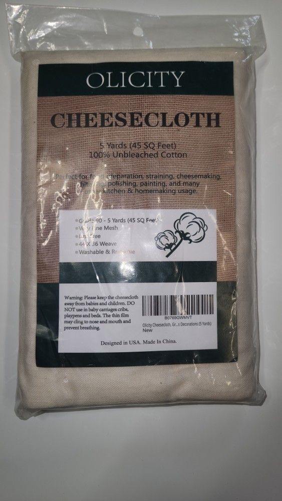 Olicity 5 Yard Cheesecloth
