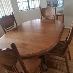 Wood Kitchen Table With 4 Chairs