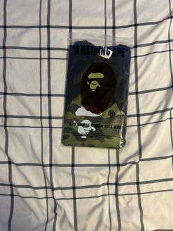 Bape shirt green camo design