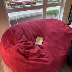 Giant Red Beanbag