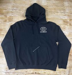 Adidas Originals World Tour Hoodie Black Los Angeles Graphic Sweatshirt XL