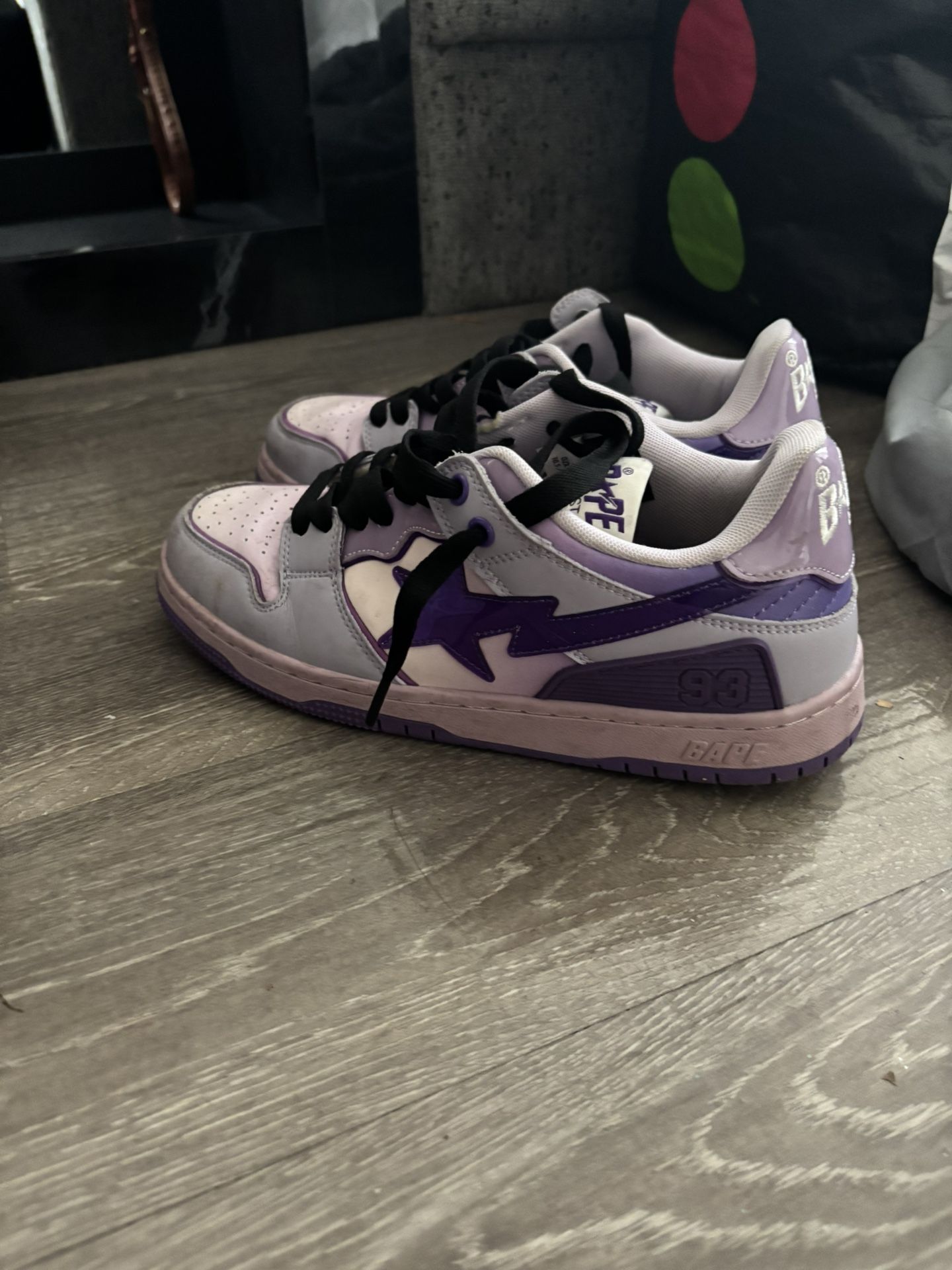 Purple Bape Sk8 Sta
